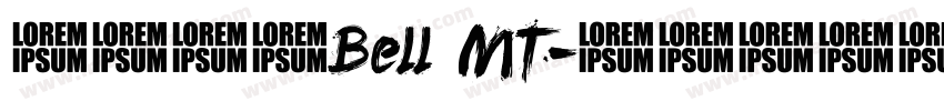 英文字体Bell MT字体转换